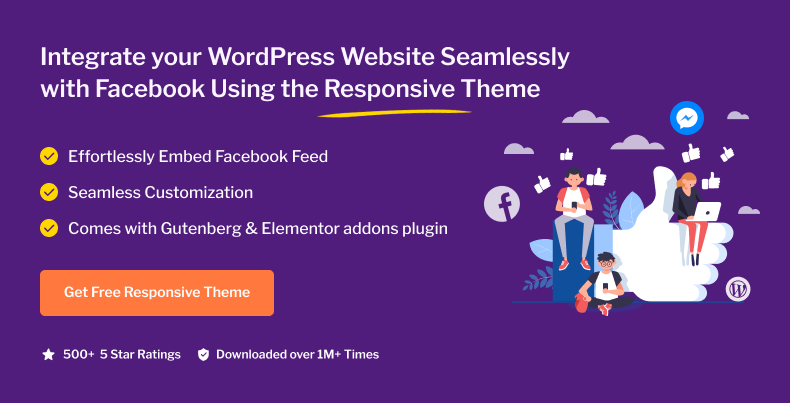 Integrate your WordPress website seamlessly with Facebook using the Responsive Theme